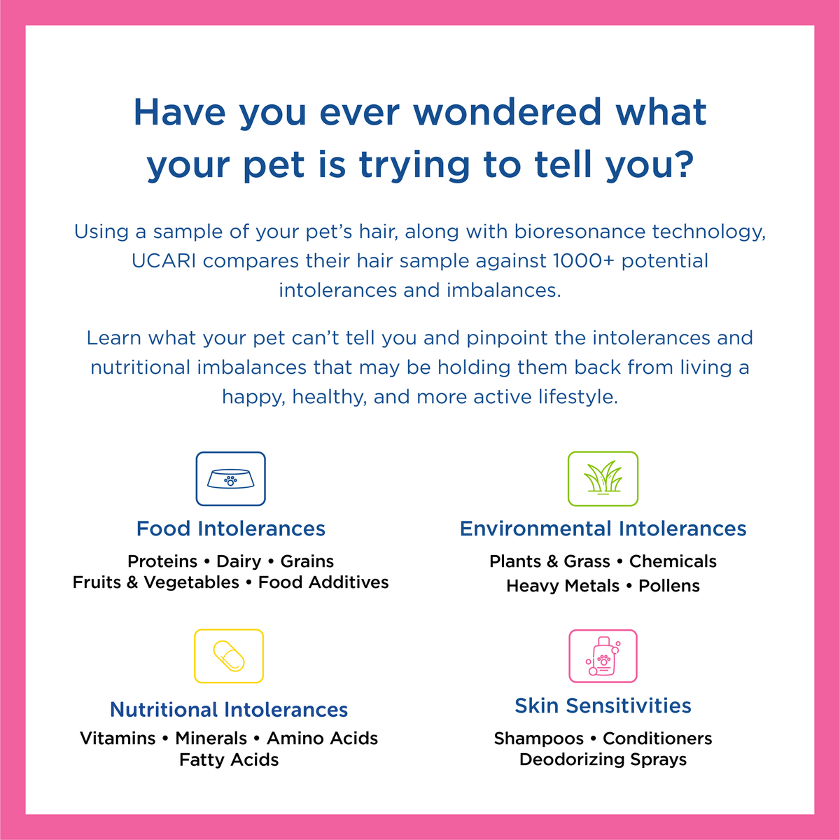 UCARI Pet Intolerance Test Kit – Tests 1,000+ Items, Results in 2 Days